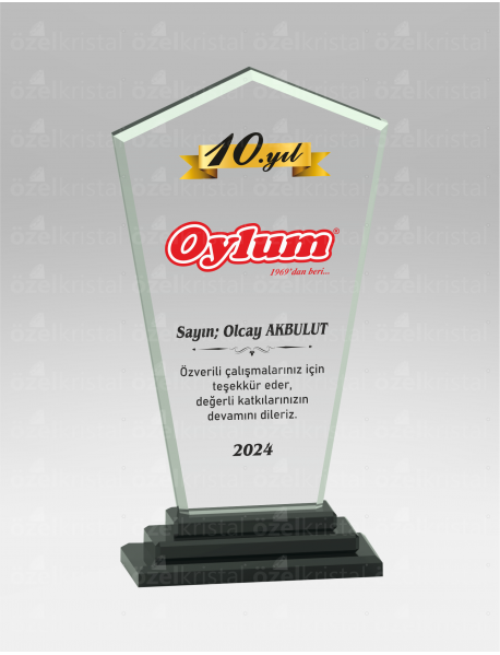 KRİSTAL PLAKET ŞLT075