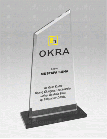  KRİSTAL PLAKET ŞLT012