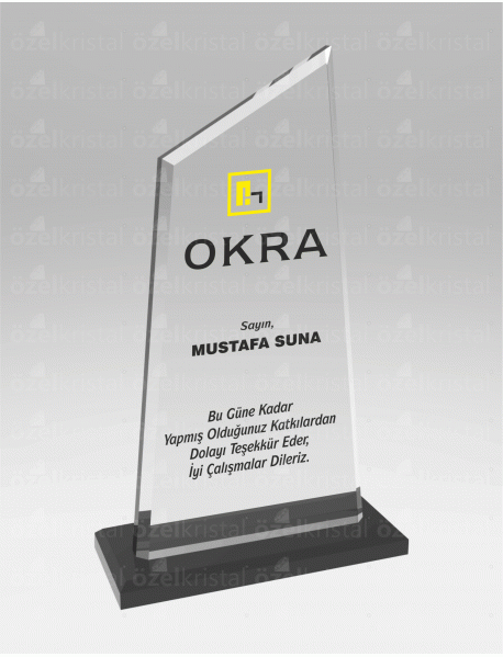  KRİSTAL PLAKET ŞLT012