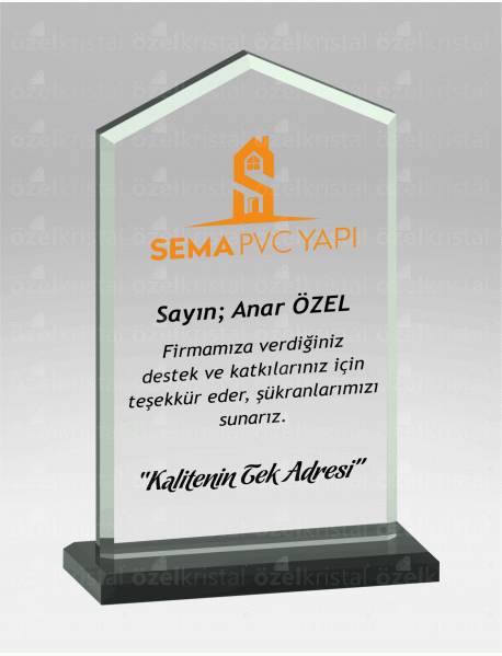  KRİSTAL PLAKET ŞLT013