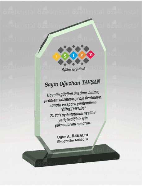 KRİSTAL PLAKET ŞLT016
