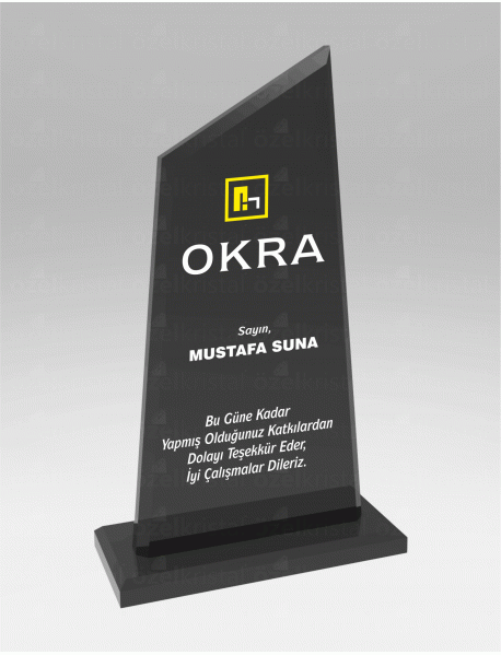  KRİSTAL PLAKET ŞLT012