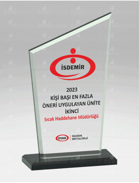  KRİSTAL PLAKET ŞLT007
