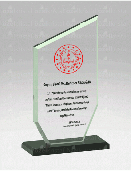  KRİSTAL PLAKET ŞLT014