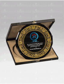 KRİSTAL TABAK PLAKET C1