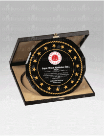 KRİSTAL TABAK PLAKET C5