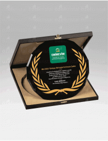 KRİSTAL TABAK PLAKET C6